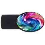 Water Paint USB Flash Drive Oval (2 GB)