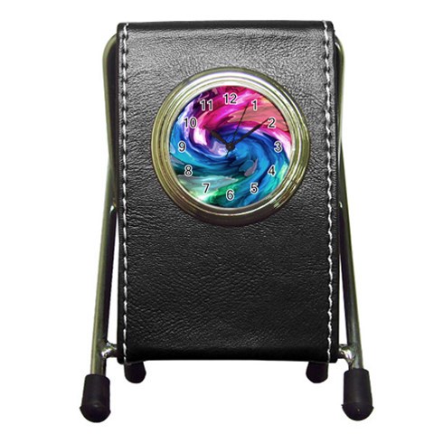 Water Paint Pen Holder Desk Clock from ArtsNow.com Front