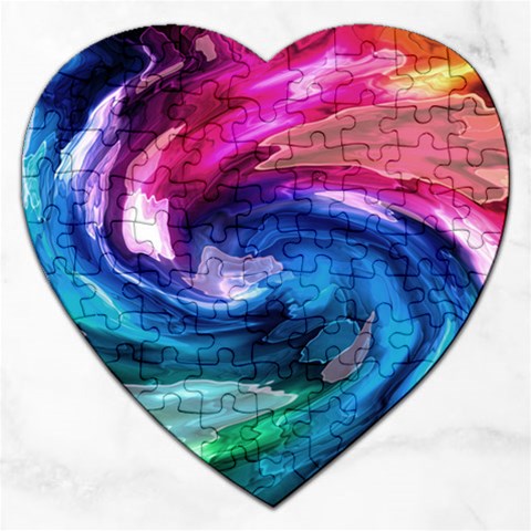 Water Paint Jigsaw Puzzle (Heart) from ArtsNow.com Front