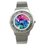 Water Paint Stainless Steel Watch