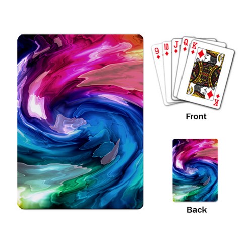 Water Paint Playing Cards Single Design from ArtsNow.com Back