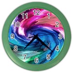 Water Paint Color Wall Clock