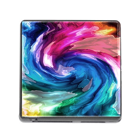 Water Paint Memory Card Reader (Square 5 Slot) from ArtsNow.com Front