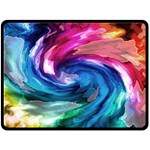 Water Paint Fleece Blanket (Large)