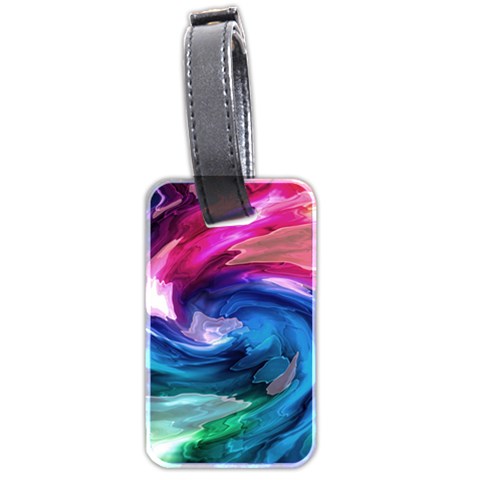 Water Paint Luggage Tag (two sides) from ArtsNow.com Front