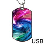 Water Paint Dog Tag USB Flash (One Side)