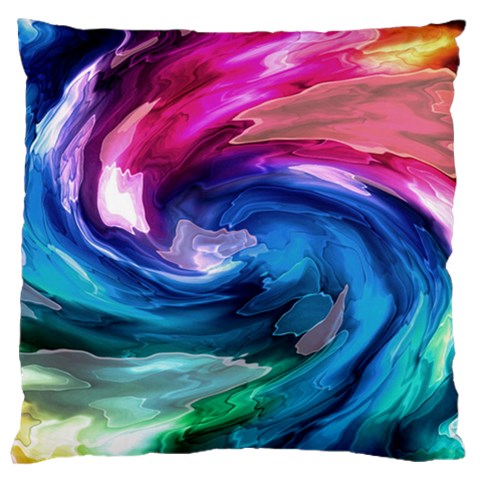 Water Paint Large Cushion Case (One Side) from ArtsNow.com Front