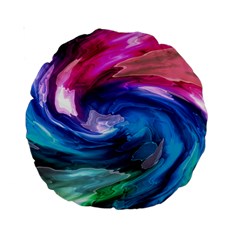 Water Paint Standard 15  Premium Round Cushion  from ArtsNow.com Front