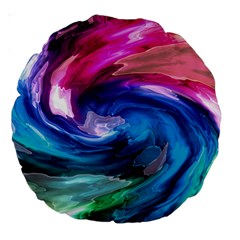 Water Paint Large 18  Premium Round Cushion  from ArtsNow.com Front