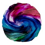 Water Paint Large 18  Premium Round Cushion 