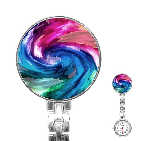 Water Paint Stainless Steel Nurses Watch from ArtsNow.com Front