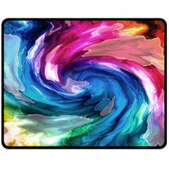 Water Paint Double Sided Fleece Blanket (Medium) from ArtsNow.com 58.8 x47.4  Blanket Front