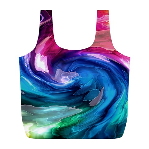 Water Paint Full Print Recycle Bag (L) from ArtsNow.com Front