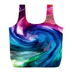 Water Paint Full Print Recycle Bag (L)