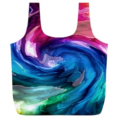 Water Paint Full Print Recycle Bag (XL) from ArtsNow.com Front