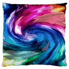 Water Paint Large Flano Cushion Case (Two Sides) from ArtsNow.com Front