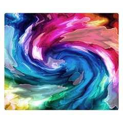 Water Paint Double Sided Flano Blanket (Small) from ArtsNow.com 50 x40  Blanket Front