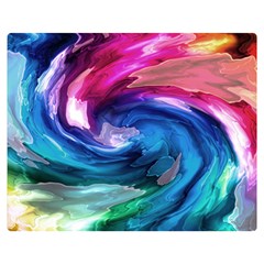 Water Paint Double Sided Flano Blanket (Medium) from ArtsNow.com 60 x50  Blanket Back