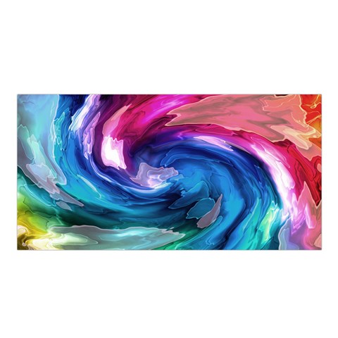 Water Paint Satin Shawl from ArtsNow.com Front