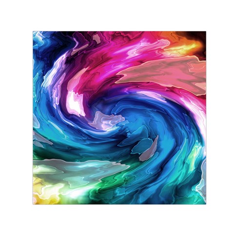 Water Paint Small Satin Scarf (Square) from ArtsNow.com Front