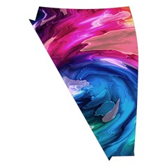 Water Paint Midi Wrap Pencil Skirt from ArtsNow.com Front Left