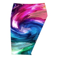 Water Paint Midi Wrap Pencil Skirt from ArtsNow.com  Front Right 