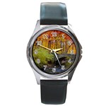 Stone Country Bridge Round Metal Watch