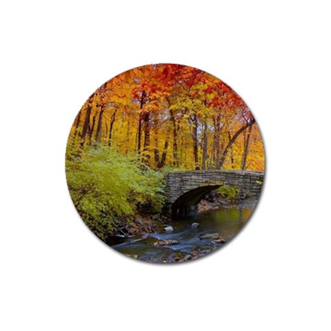 Stone Country Bridge Magnet 3  (Round) from ArtsNow.com Front