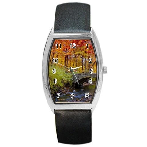 Stone Country Bridge Barrel Style Metal Watch from ArtsNow.com Front