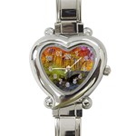 Stone Country Bridge Heart Italian Charm Watch