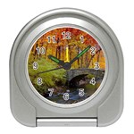 Stone Country Bridge Travel Alarm Clock