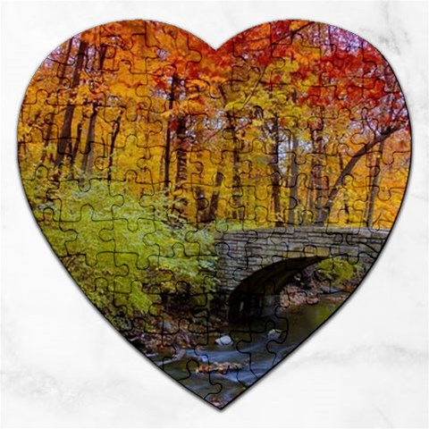 Stone Country Bridge Jigsaw Puzzle (Heart) from ArtsNow.com Front