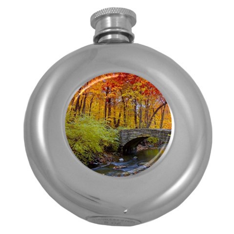 Stone Country Bridge Hip Flask (5 oz) from ArtsNow.com Front