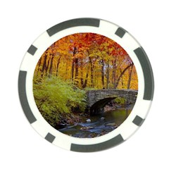 Stone Country Bridge Poker Chip Card Guard from ArtsNow.com Front