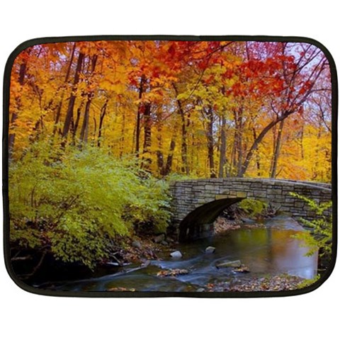 Stone Country Bridge Fleece Blanket (Mini) from ArtsNow.com 35 x27  Blanket
