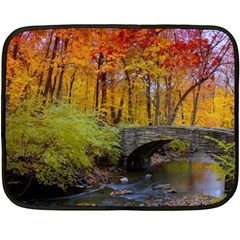 Stone Country Bridge Double Sided Fleece Blanket (Mini) from ArtsNow.com 35 x27  Blanket Back