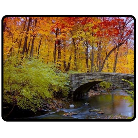 Stone Country Bridge Fleece Blanket (Medium) from ArtsNow.com 60 x50  Blanket Front