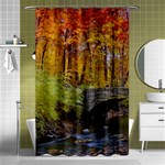 Stone Country Bridge Shower Curtain 48  x 72  (Small)