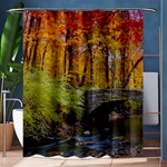 Stone Country Bridge Shower Curtain 60  x 72  (Medium)