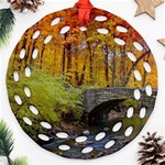 Stone Country Bridge Round Filigree Ornament (Two Sides)