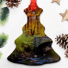 Stone Country Bridge Christmas Tree Ornament (Two Sides) from ArtsNow.com Front