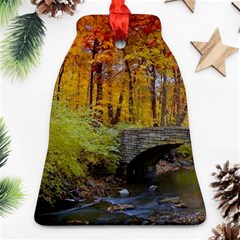 Stone Country Bridge Bell Ornament (Two Sides) from ArtsNow.com Back