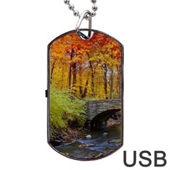 Stone Country Bridge Dog Tag USB Flash (Two Sides) from ArtsNow.com Front