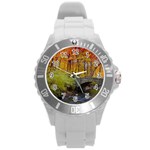 Stone Country Bridge Round Plastic Sport Watch (L)