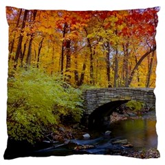 Stone Country Bridge Large Cushion Case (Two Sides) from ArtsNow.com Back