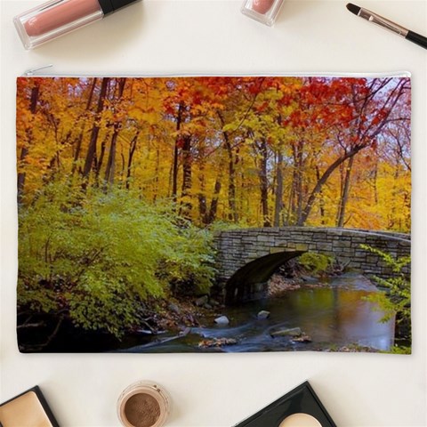 Stone Country Bridge Cosmetic Bag (XXXL) from ArtsNow.com Front
