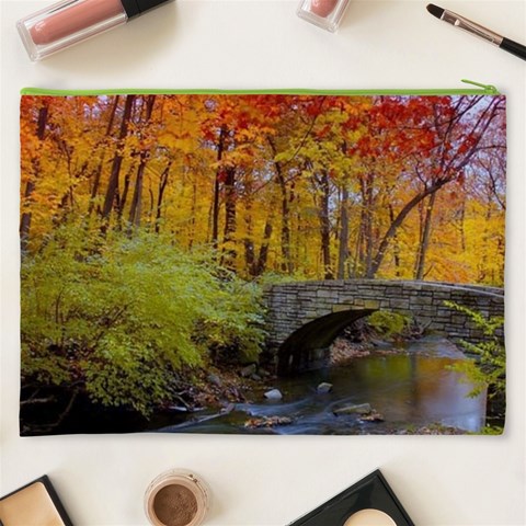 Stone Country Bridge Cosmetic Bag (XXXL) from ArtsNow.com Back