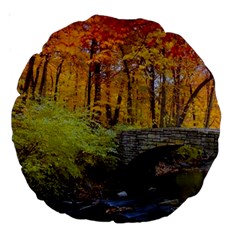 Stone Country Bridge Large 18  Premium Round Cushion  from ArtsNow.com Front