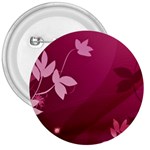 Pink Flower Art 3  Button