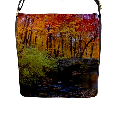 Stone Country Bridge Flap Closure Messenger Bag (L) from ArtsNow.com Front